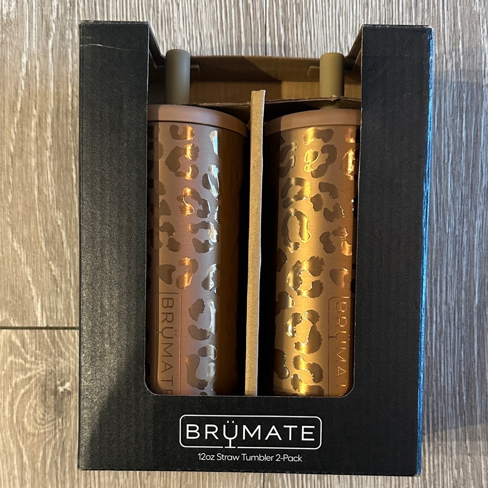 BrüMate Leopard Print 12oz Tumbler Set